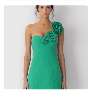 The Wolf Gang Flores Mini dress in green